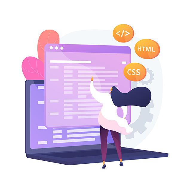 Graphic representation of website development